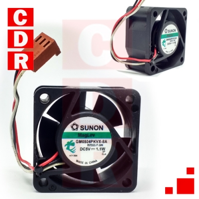 GM0504PKVX-8A FAN 5V WITH 3 CABLE WIRE 40X40X20MM SUNON