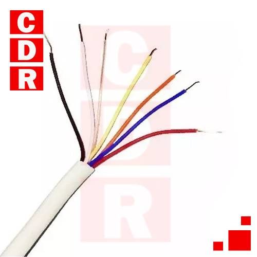 CABLE TELEFONICO PLANO 6 HILOS MARFIL (ROLLO X 100MTS)