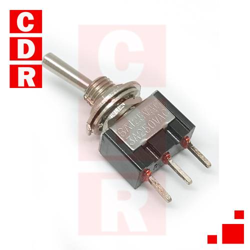 LLAVE PALANCA SIMPLE INV. ON-ON P/C.I. 3A 250V