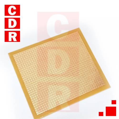 PLACA EXPER. C/ISLAS 10X10CM P/DISEÑOS DE C.I. C/ DISCRETOS COMPONENTES