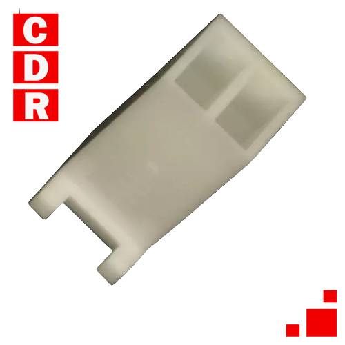 VLR-02V CONN RCPT HOUSING 2POS  RECEPTACULO BLANCO 0,244 (6,20MM)