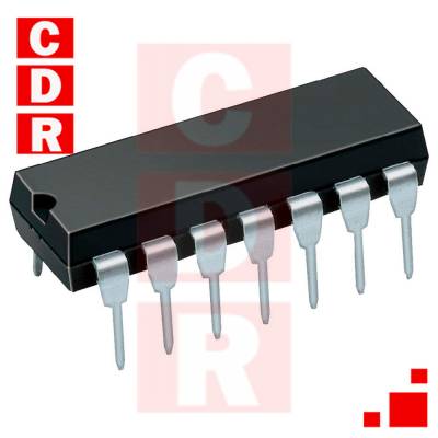 74HC125N CMOS QUADRUPLE BUS BUFFER GATES WITH 3-STATE OUTPUTS DIP-14 CASE