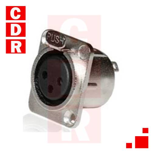 3 PIN XLR CONNECTOR FOR CHASSIS NEUTRIX