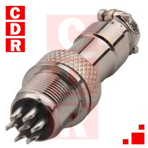 GX12-7 CONECTOR MALE CHASIS
