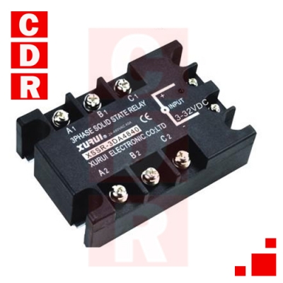 XSSR-3DA4840 3 PHASE SSR DC TO AC 3-32VDC 40A-480VAC XURUI