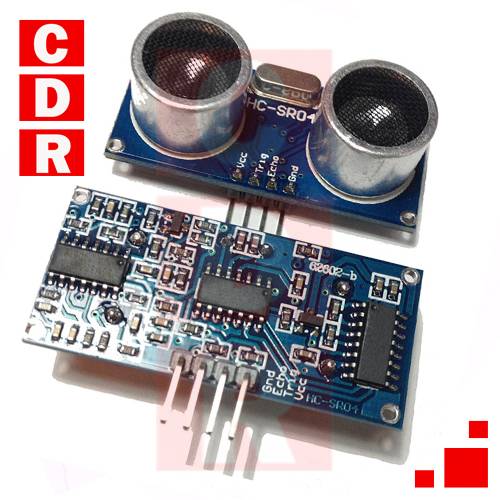 HC-SR04 SENSOR ULTRASONIDO DC 5V 15MA 40HZ ALCANCE MAXIMO 4MM RANGO MINIMO 2CM