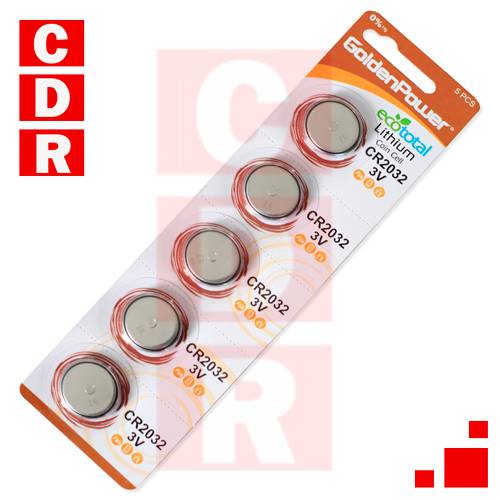 CR2032 PILA DE LITHIUM 3V GOLDEN POWER