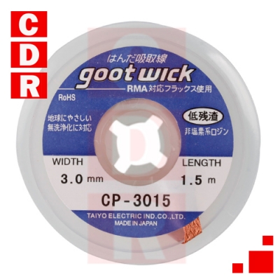 MALLA DESOLDANTE 3MM 1.5MTS CP-3015AR