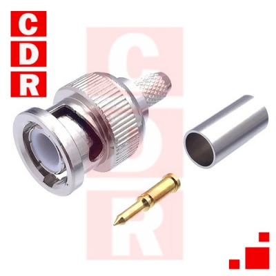 BNC MACHO P/CRIMP. RG58 31-320-RFX AMPHENOL