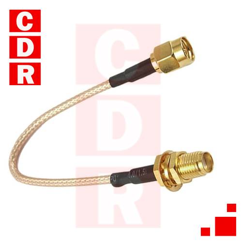 ANTENNA ADAPTER SMA FEMALE TO MCX MALE COAXIAL CABLE 11CM