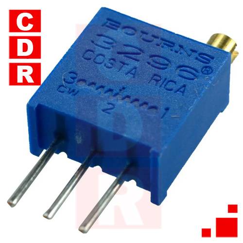 TRIMPOT CERMET 3296W VERTICAL 25 VUELTAS 5K