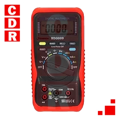 MULTIMETRO DIGITAL AUTORRANGO HD-3009 SINOMETER