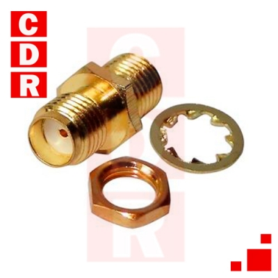 SMA HEMBRA P/CHASIS C/TUERCA EN MEDIO (GEN&Eacute;RICO)