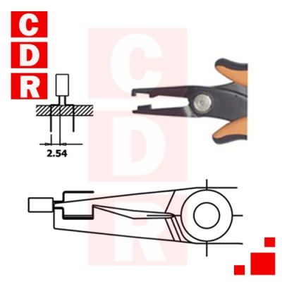 PINZA PREFORMADORA DE TRANSISTORES 138MM 1.02 PTR-30L PIERGIACOMI