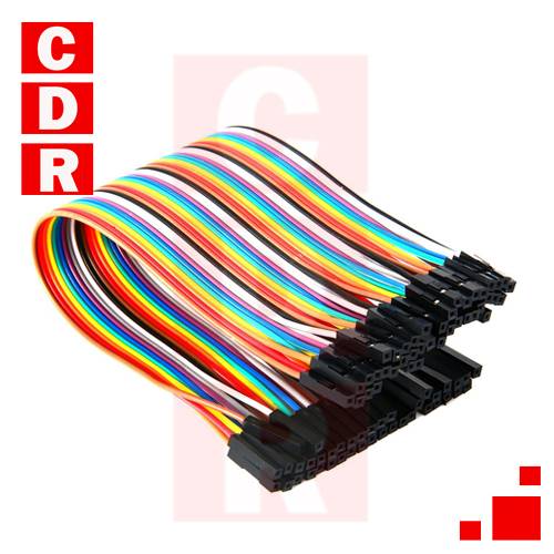 FEMALE CABLE- 20CM FEMALE (PACK FOR 40 UNITS) ARDUINO
