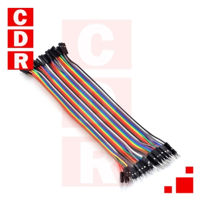KIT 40 CABLES PARA PROTOBOARD MACHO HEMBRA 20CM ARDUINO OEM