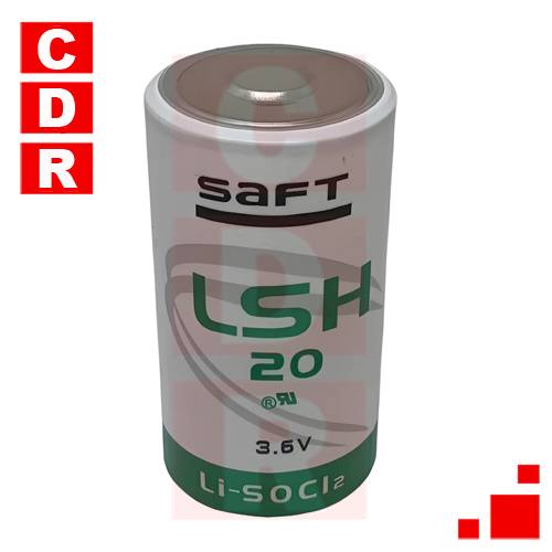 BATERIA LSH20 3.6V 1300 MAH PILA DE LITIO TAMAÑO D SAFT