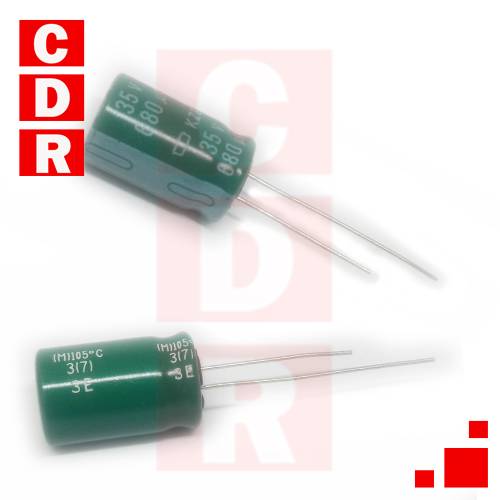 CAP. ELECTR. RADIAL 680UF 35V 12.5X20MM MARCA NIPPON CHEMICON
