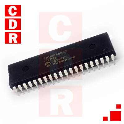 PIC18F45K22-I/P 8-BIT MICROCONTROLLERS MCU 32KB FLASH 1536B DIP-40 CASE MICROCHIP