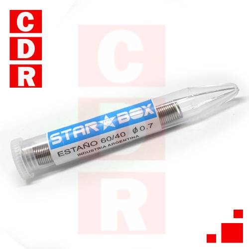 ESTAÑO 60/40 0.7MM TUBO 17GR ZURICH