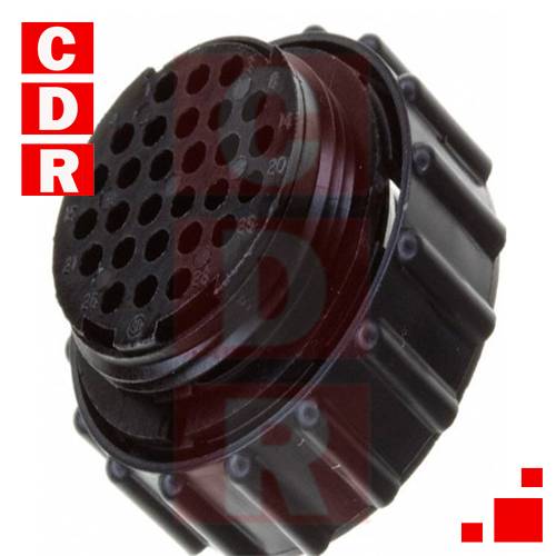 MS3106A-28-21P  AMPHENOLAMPHENOL MS3 SERIES, 37 WAY CABLE MOUNT MIL SPEC CIRCULAR CONNECTOR RECEPTACLE, PIN CONTACTS, SHELL SIZE 28