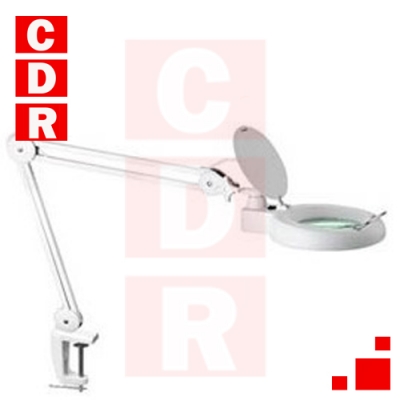 LUPA CON BRAZO ARTICULADO DE MESA CON LUZ 48 LED SMD, 760LM, 3 DIOPTRIAS, 4