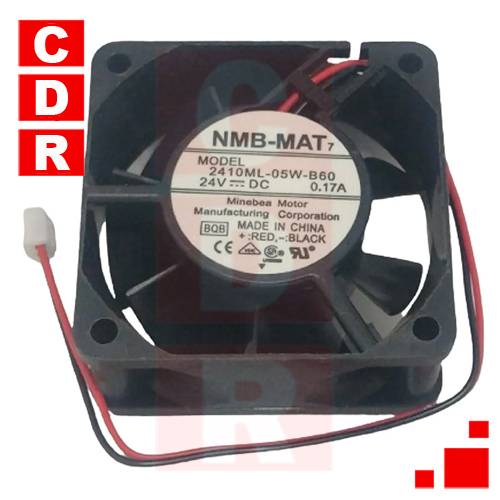 2410ML-05W-B39 VENTILADOR DE REFRIGERACION 60X60X25 MM 24 V 0,10 A 3 CABLES NMB